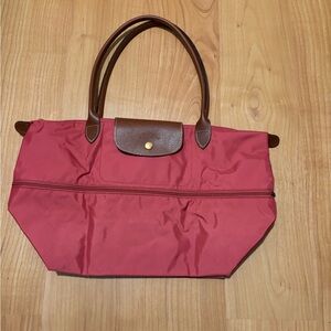 Nordstrom Exclusive Longchamp Le Pliage Expandable Nylon Tote - Fig NWOT